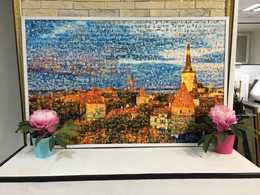 Фотомозаика — пейзаж, Красивая фотомозаика пейзажа